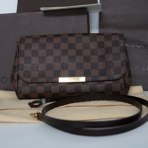 LV Favorite MM Damier Ebene Cross Body Bag